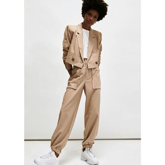 Marled by Reunited Clothing The Greenwich Pant- Tan Beige Sz 2 - Picture 9 of 9